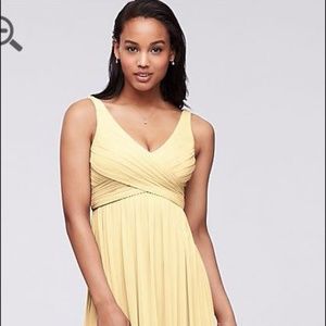 DAVID'S BRIDAL F15933 SZ 10 CANARY